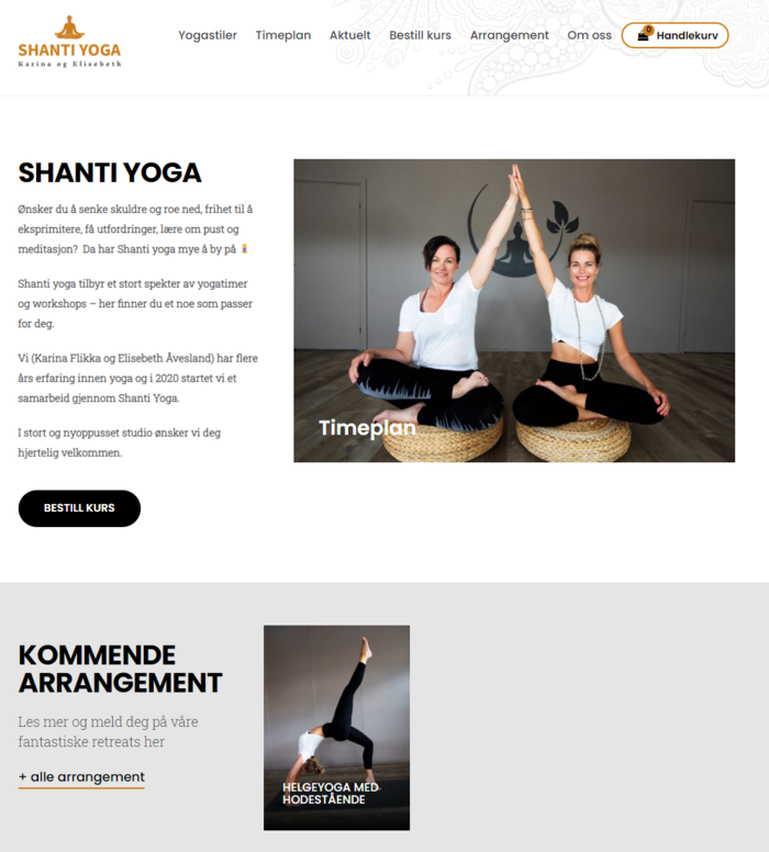 Shanti Yoga (nettbutikk m VIPPS-betaling)