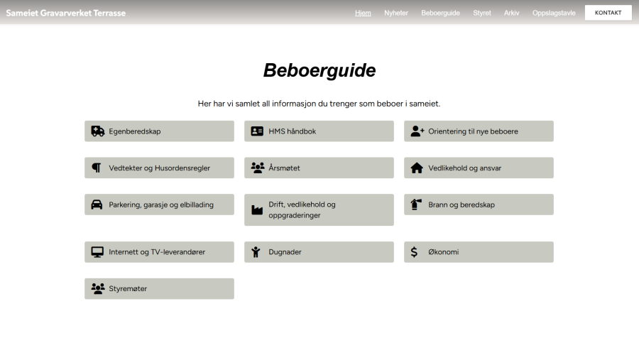 Sameiet Gravarverket Terrasse